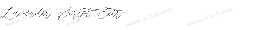 Lavender Script Extr字体转换